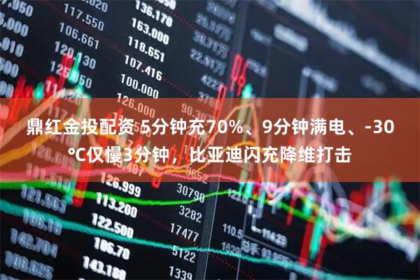 鼎红金投配资 5分钟充70%、9分钟满电、-30℃仅慢3分钟，比亚迪闪充降维打击